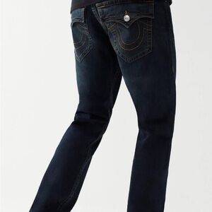 True Religion Men's Deep Indigo Straight Jeans